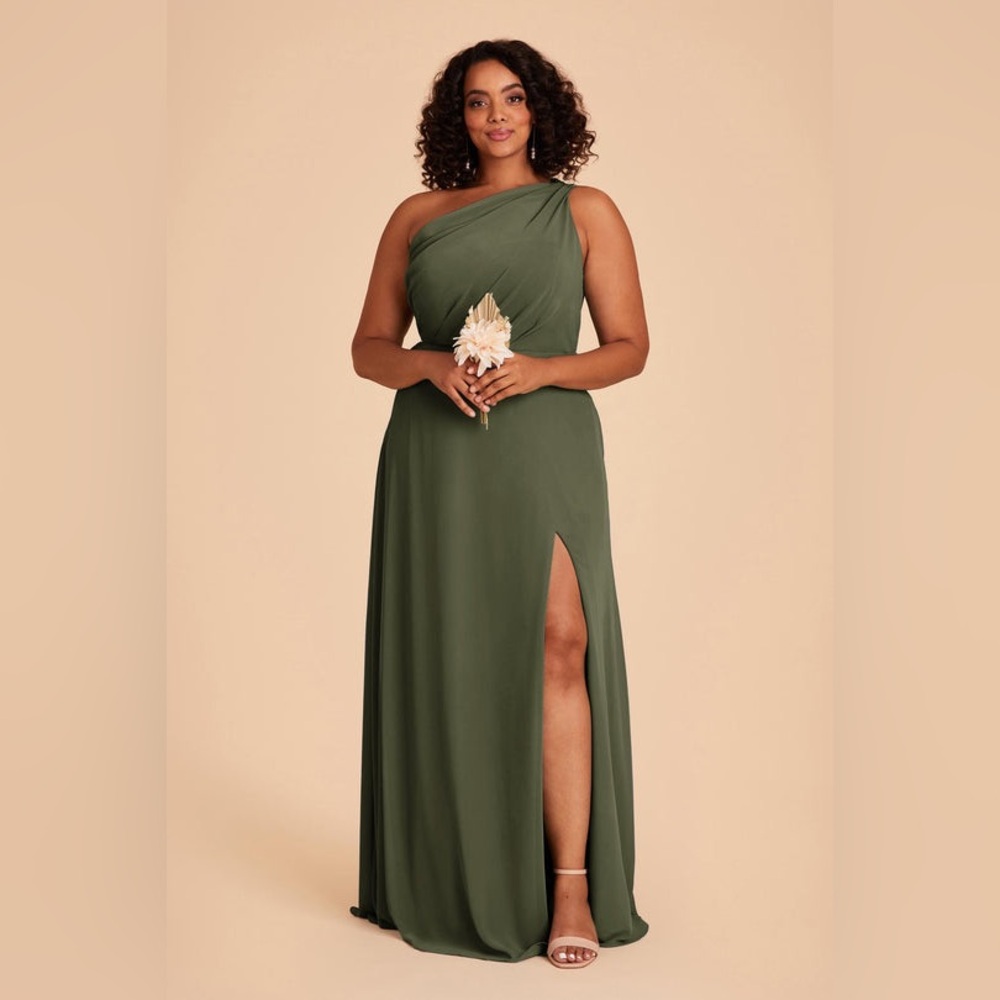 Birdy Grey Kira Chiffon Olive Dress